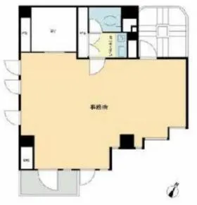 KDA富久町ビルの基準階図面