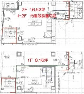 ACN銀座4ビルディングの基準階図面