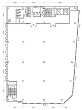 FRONTIER梅新(旧:大阪三信ビル))の基準階図面