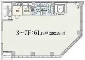 BITビルの基準階図面