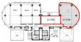 八重洲博多ビルの基準階図面