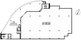 貸ショールームの基準階図面