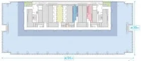 JPタワー名古屋の基準階図面