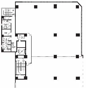 ユニゾ西新橋3丁目ビル(西新橋ビルディング)の基準階図面