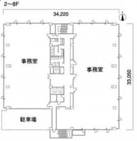 オーキッドビルの基準階図面