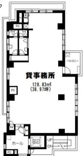 九篠ビルの基準階図面