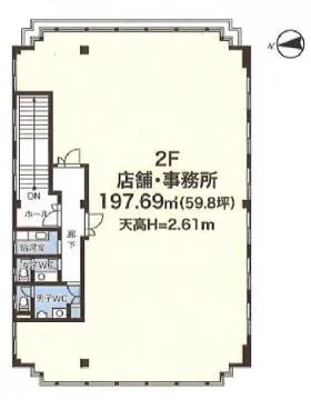 シティセンタービルⅡの基準階図面