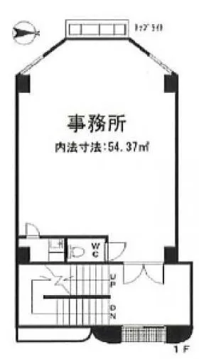 ヒカリビルの基準階図面