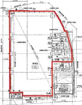 恵比寿プラックスビルの基準階図面