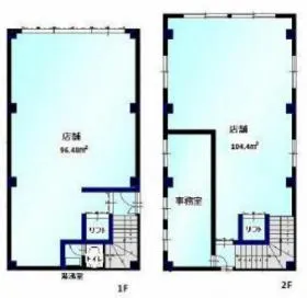 里見ビルⅡの基準階図面