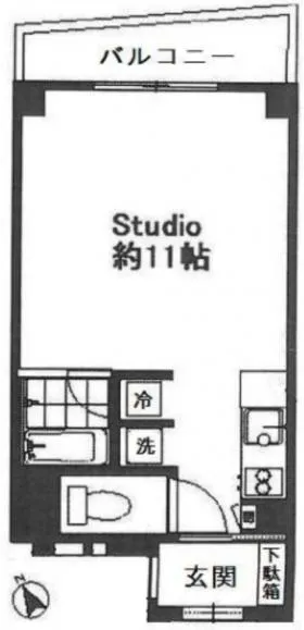 α-styleビルの基準階図面
