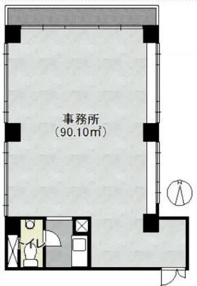 グラン四谷ビルの基準階図面