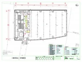 汐留メディアタワーアネックスビルの基準階図面
