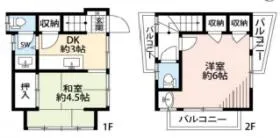 恵比寿戸建ての基準階図面