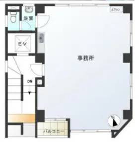 堀ビルの基準階図面