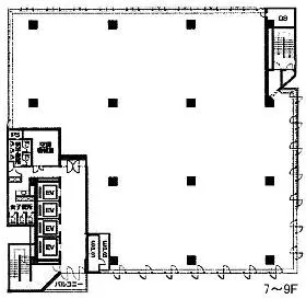 山万ビルの基準階図面