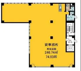 KSビルの基準階図面