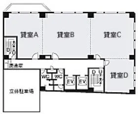 第11長谷ビルの基準階図面