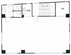 新宿ワープビルの基準階図面