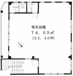 程塚ビルの基準階図面