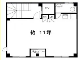 染谷ビルの基準階図面