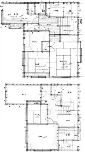 雑司ヶ谷戸建ての基準階図面