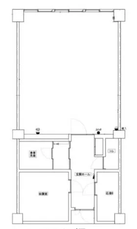 セントラルコーポラスビルの基準階図面
