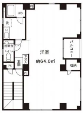 エフの基準階図面