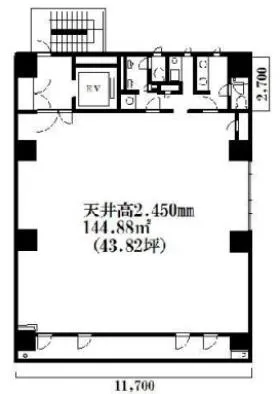 NTKオオノビルの基準階図面