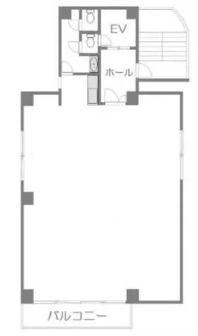 ルミエール御苑ビルの基準階図面