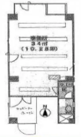 JSビルの基準階図面