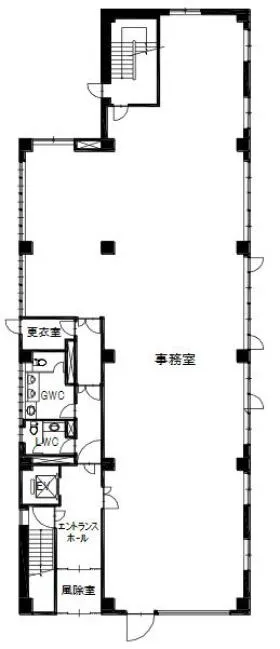TCビルの基準階図面