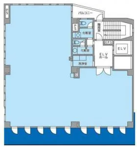 K&Cビルの基準階図面