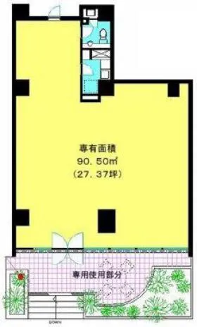 ミュゼ表参道ビルの基準階図面
