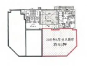 COI広島紙屋町ビルの基準階図面