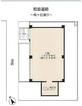梅丘一丁目ハイツの基準階図面