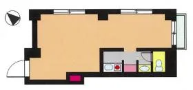プレール潮見ピアクラブビルの基準階図面