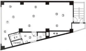 マルニビルの基準階図面