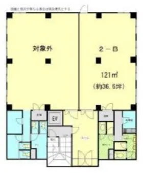 OMビルの基準階図面