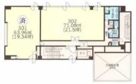 アイリスヴェール141ビルの基準階図面