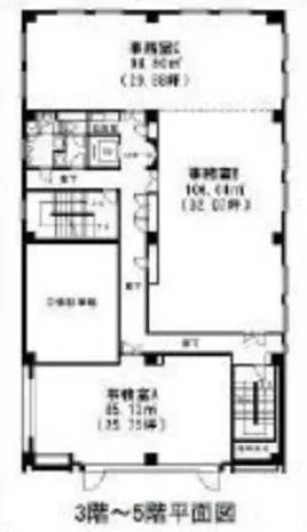 近藤ビルの基準階図面