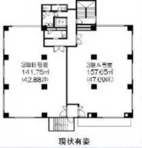 TYG第2泉町ビルの基準階図面