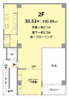 OMOTESANDO LABビルの基準階図面