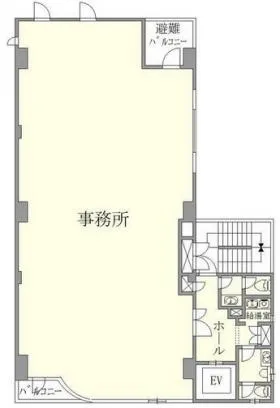 東京内藤ビルの基準階図面
