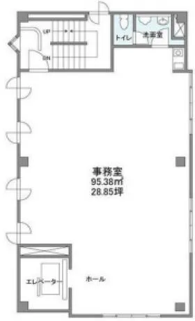 フィロス野毛ビルの基準階図面