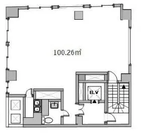 MINTRONビルの基準階図面