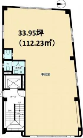 桜ガーデン宮原(旧:松本ビル)の基準階図面