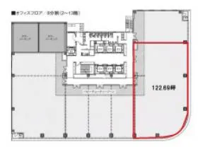 ORE錦二丁目ビルの基準階図面