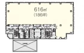 南船場ハートビルの基準階図面