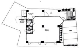 Planex Wattビルの基準階図面
